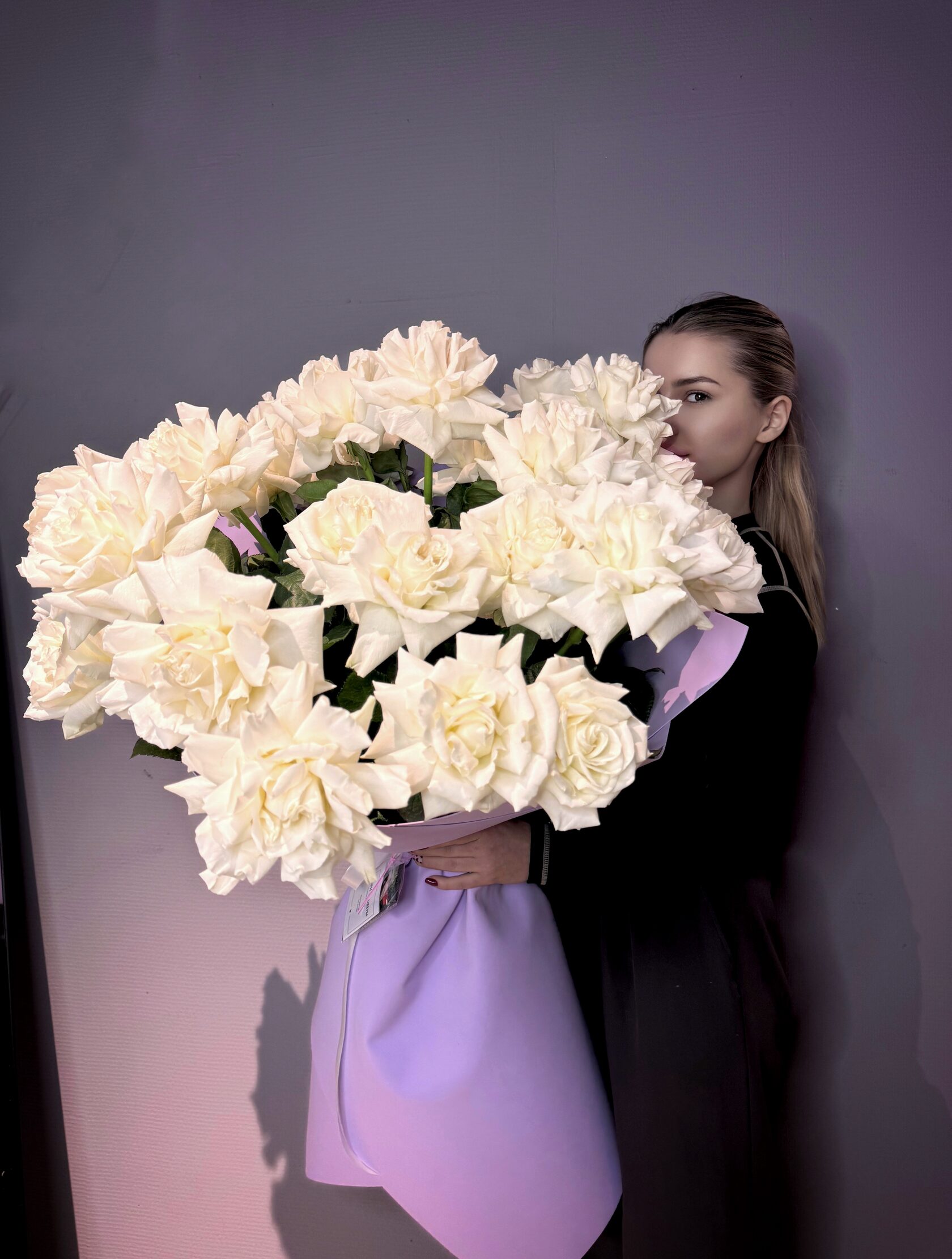 Авторский букет из французских роз №185