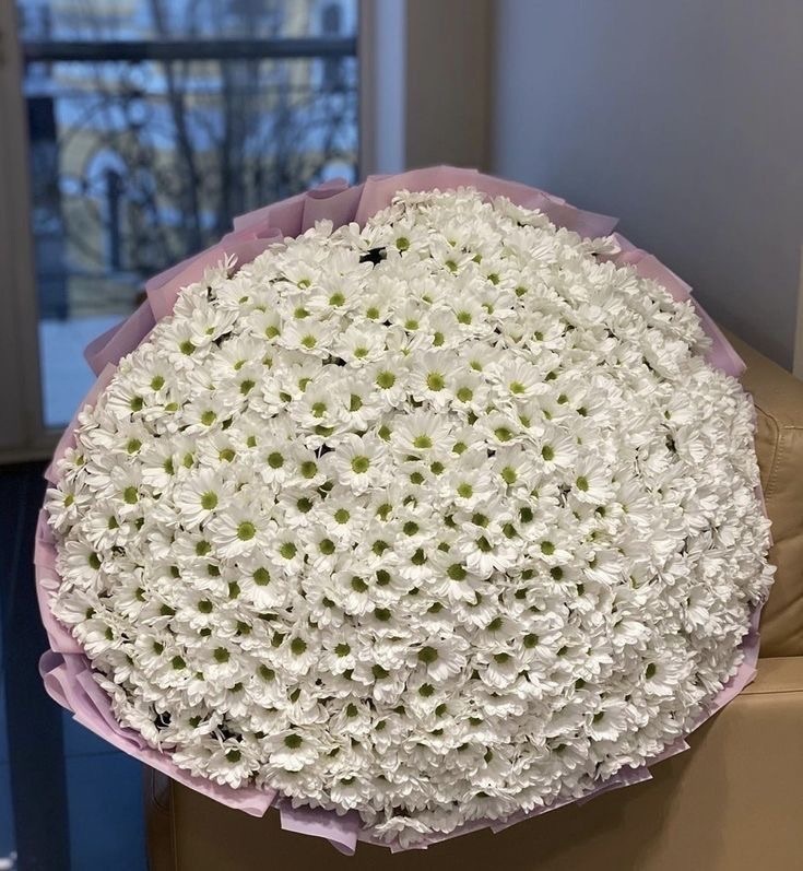 Букет из 101 ромашковой хризантемы №105