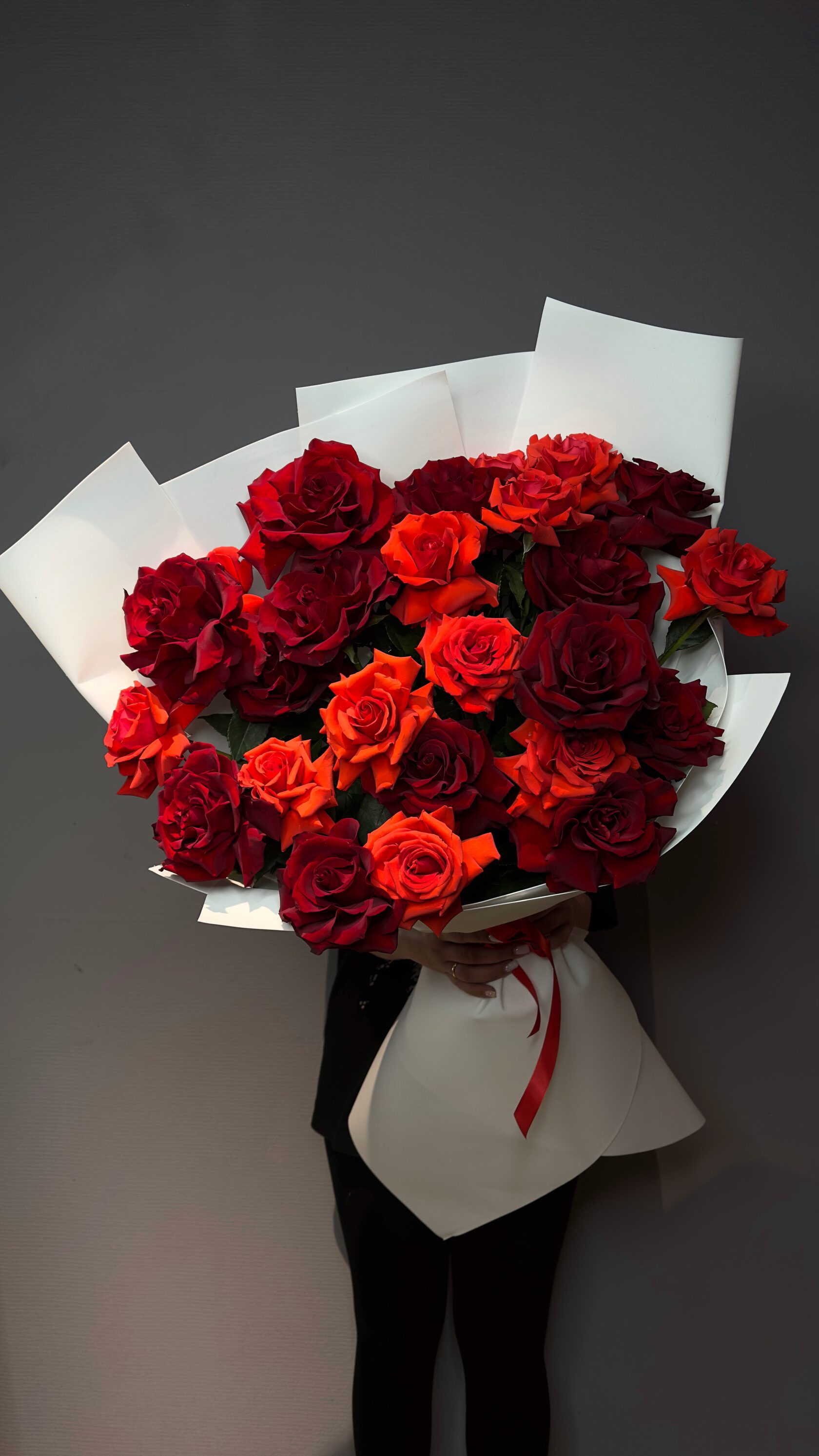 Букет из французских роз №186