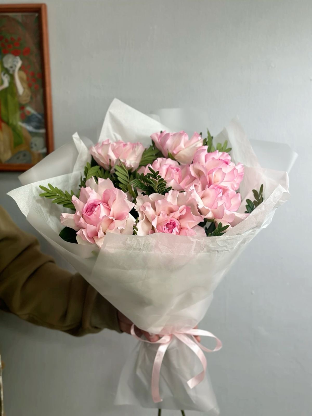 Букет из французских роз №253