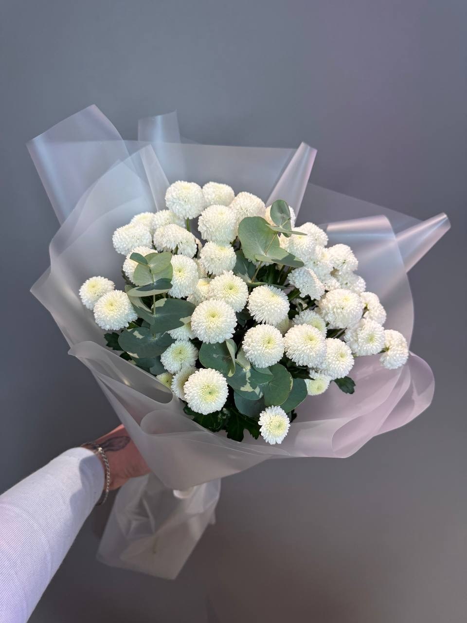 Букет из кустовых хризантем