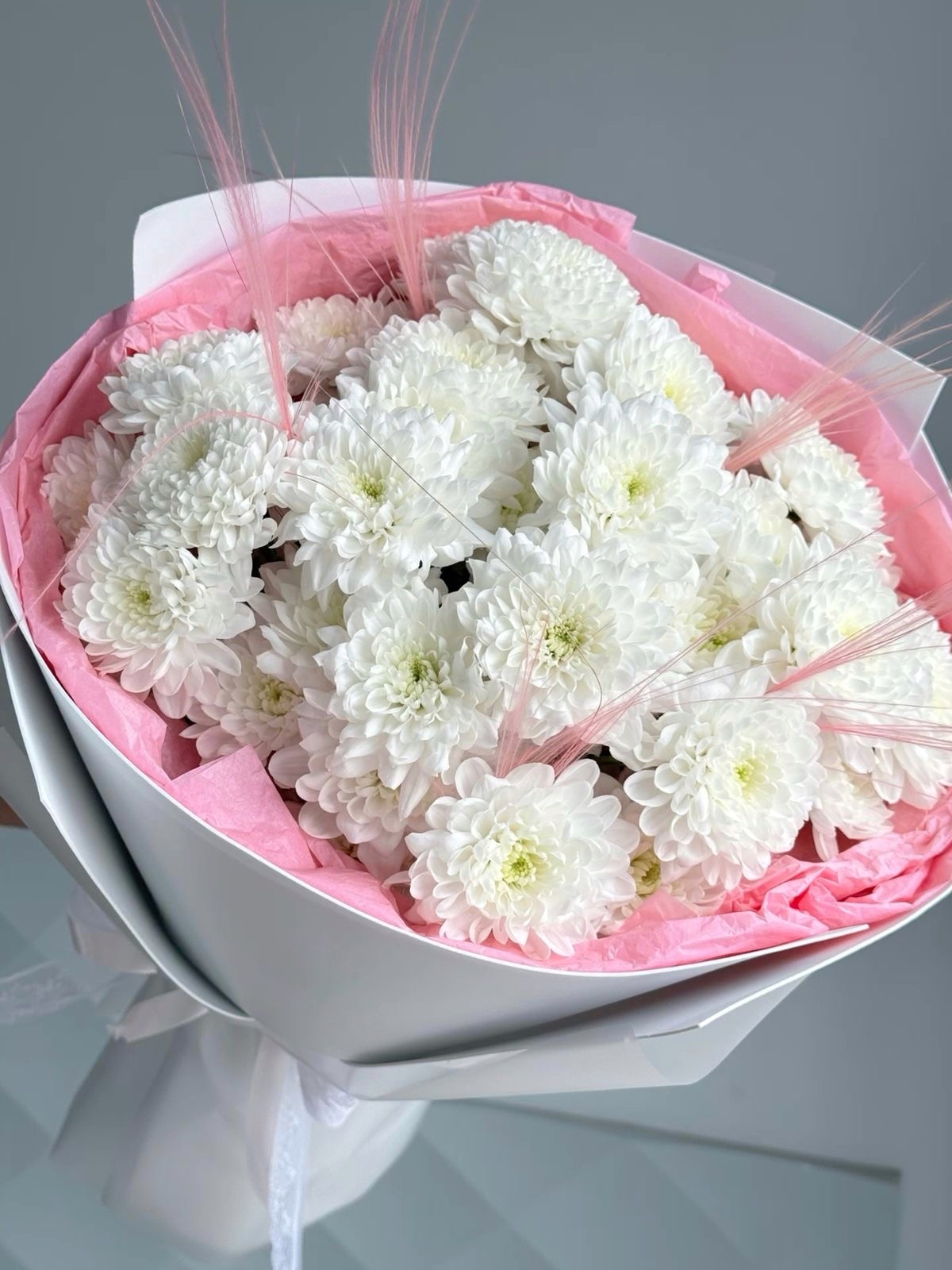 Букет из кустовых хризантем №14