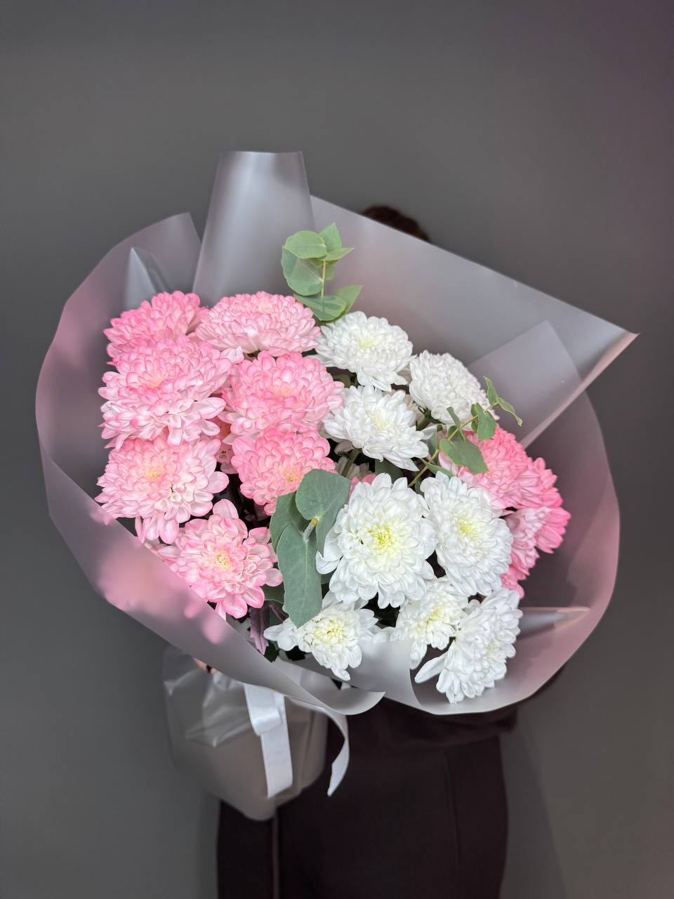 Букет из кустовых хризантем