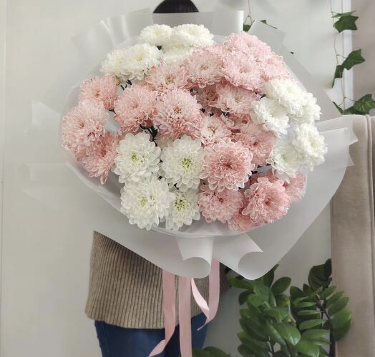 Букет из кустовых хризантем №271