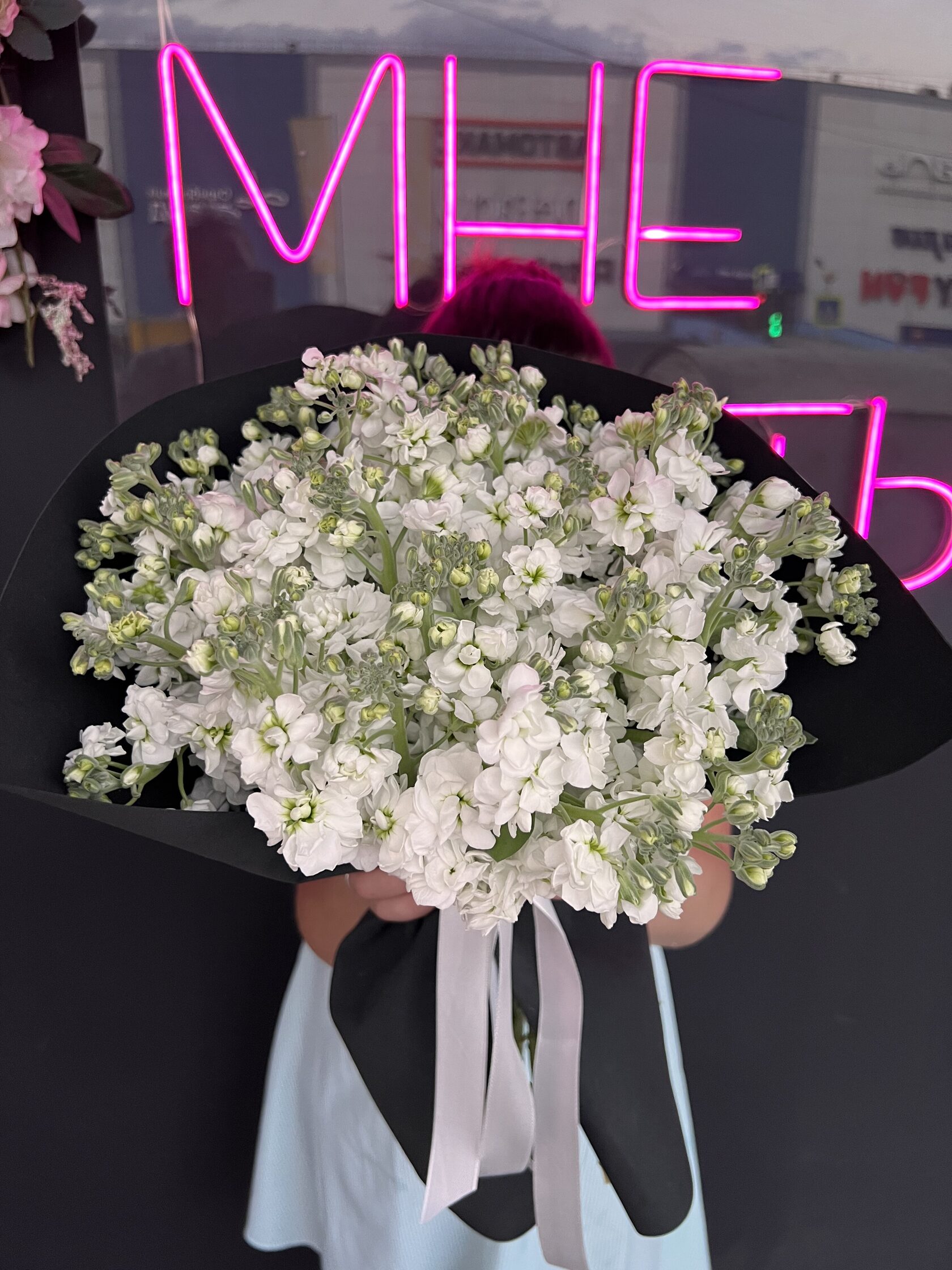 Букет из маттиолы №154