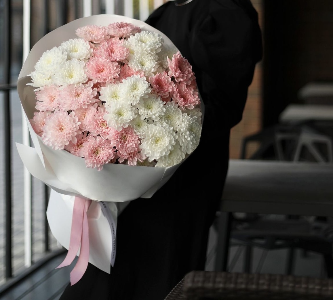 Букет из хризантем №256