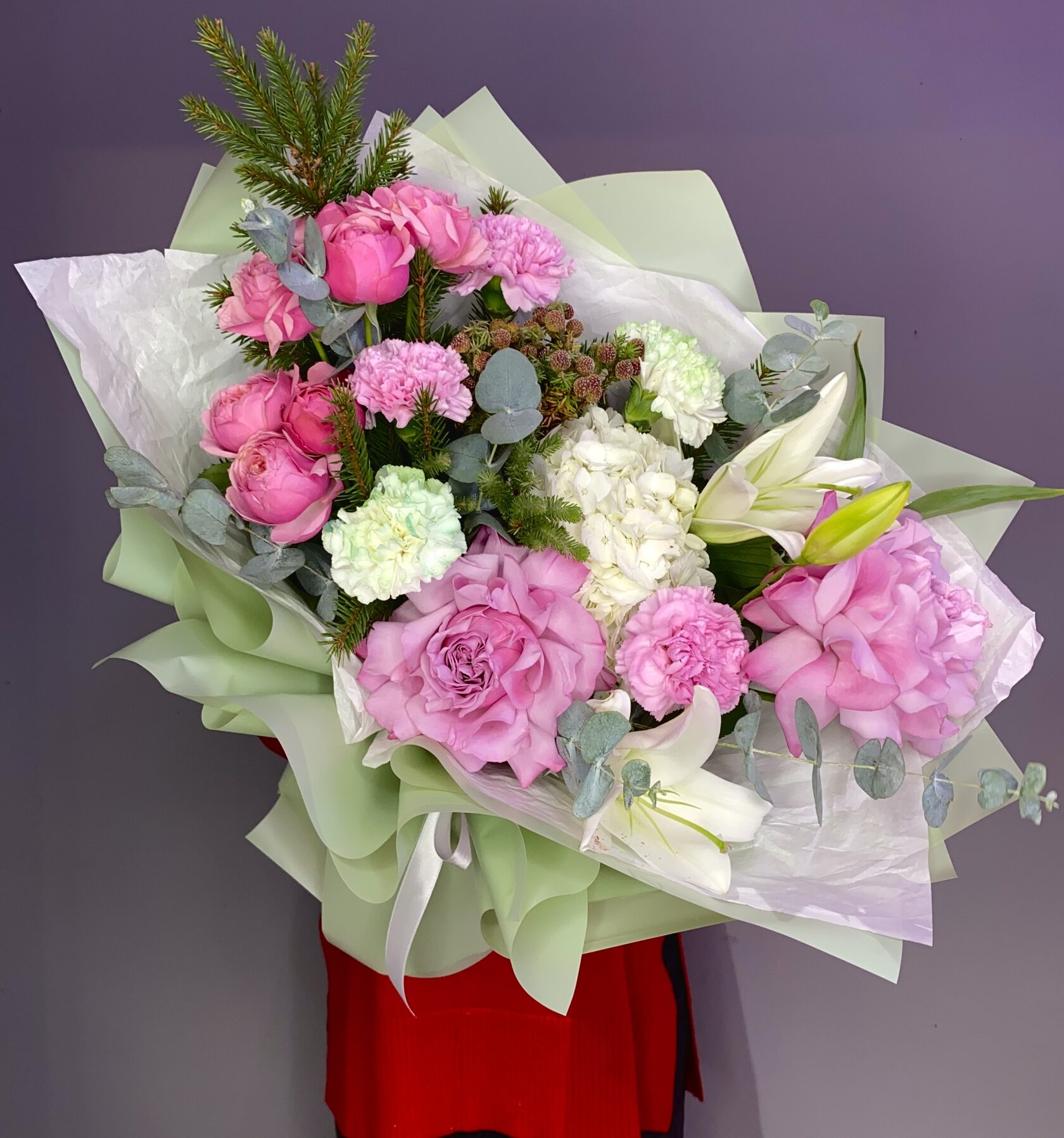 Букет с французскими розами №173