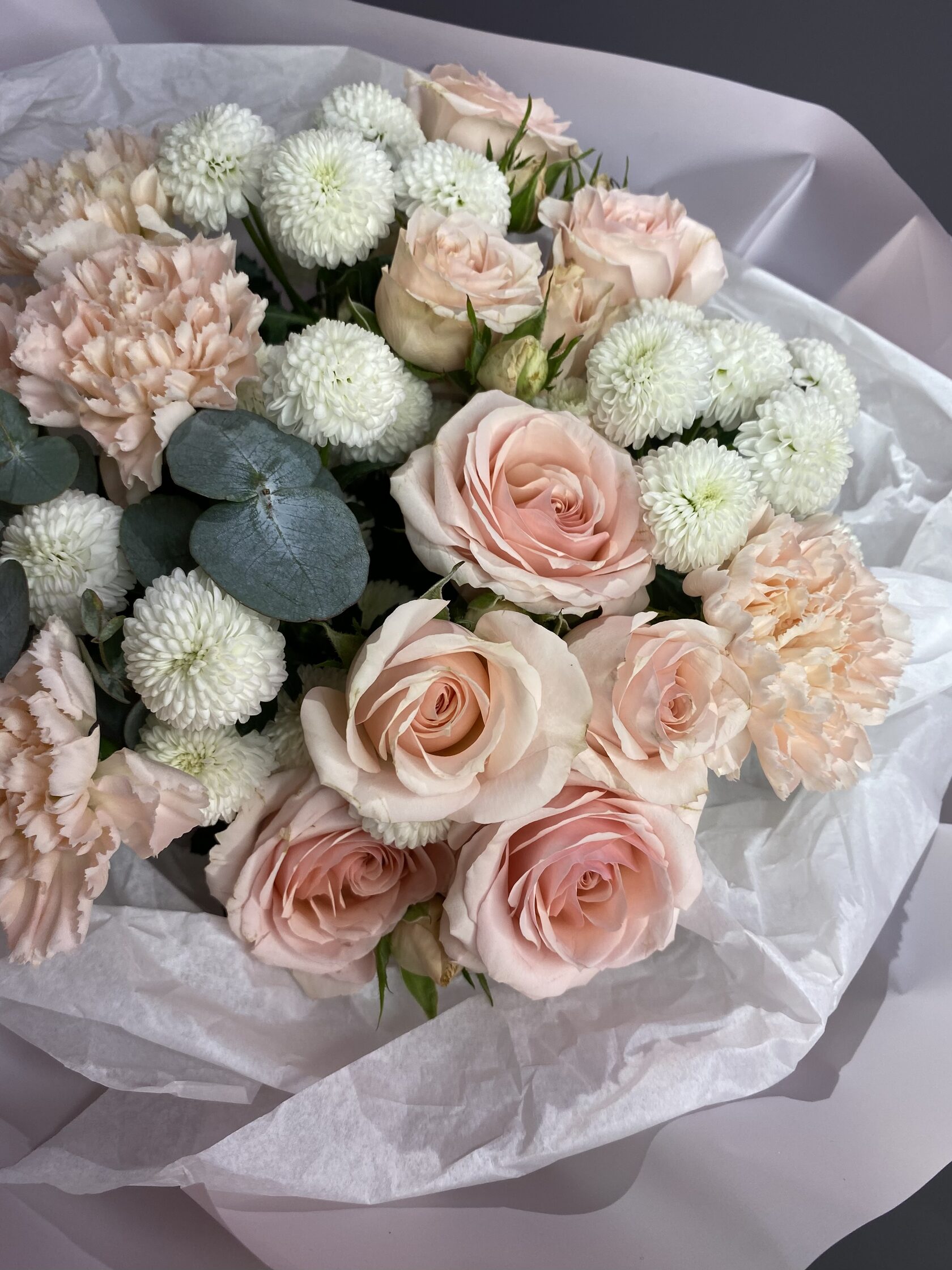 Букет с кустовыми розами №172