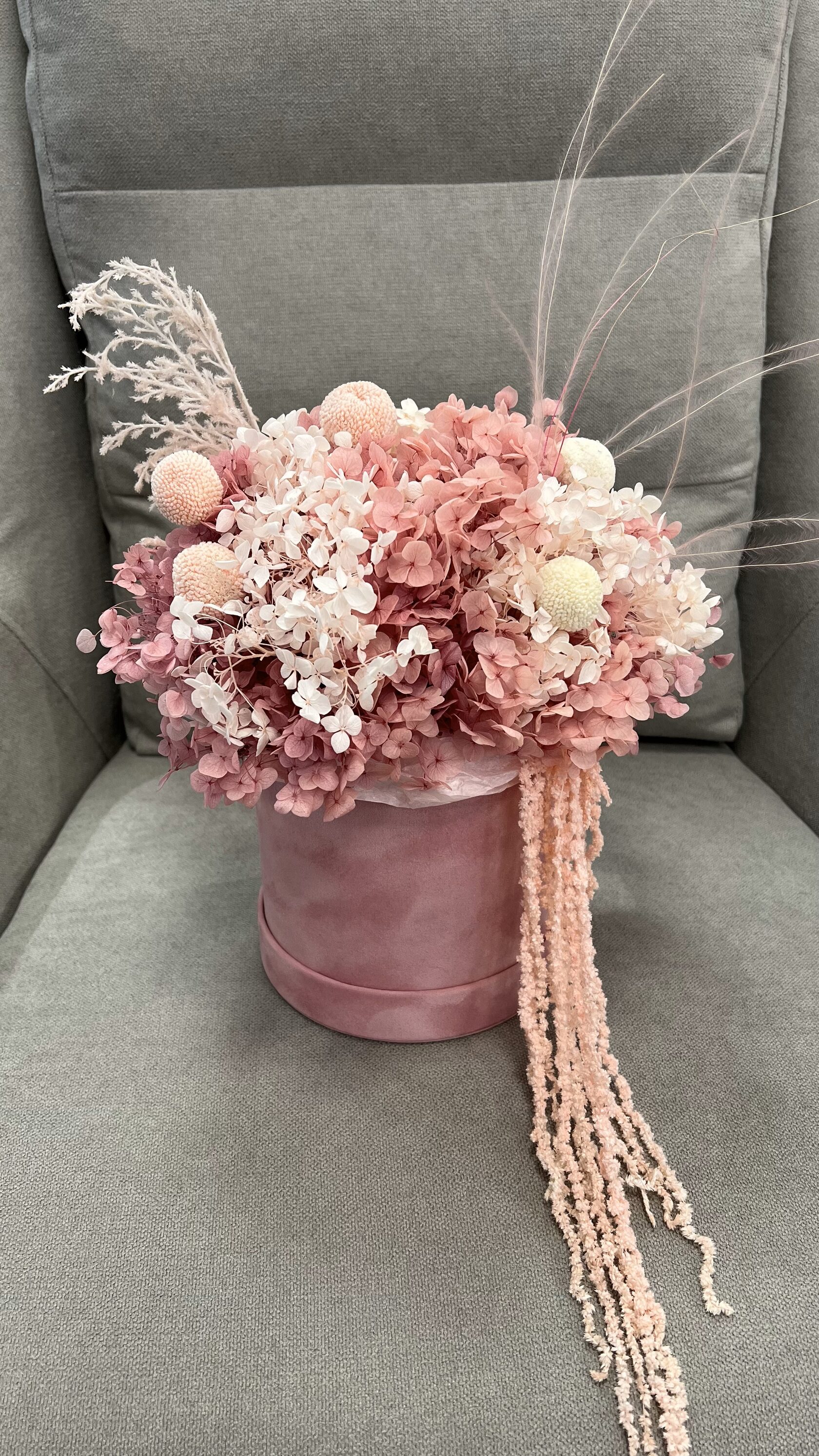 Композиция из сухоцветов: композиция из стабилизированных цветов №19