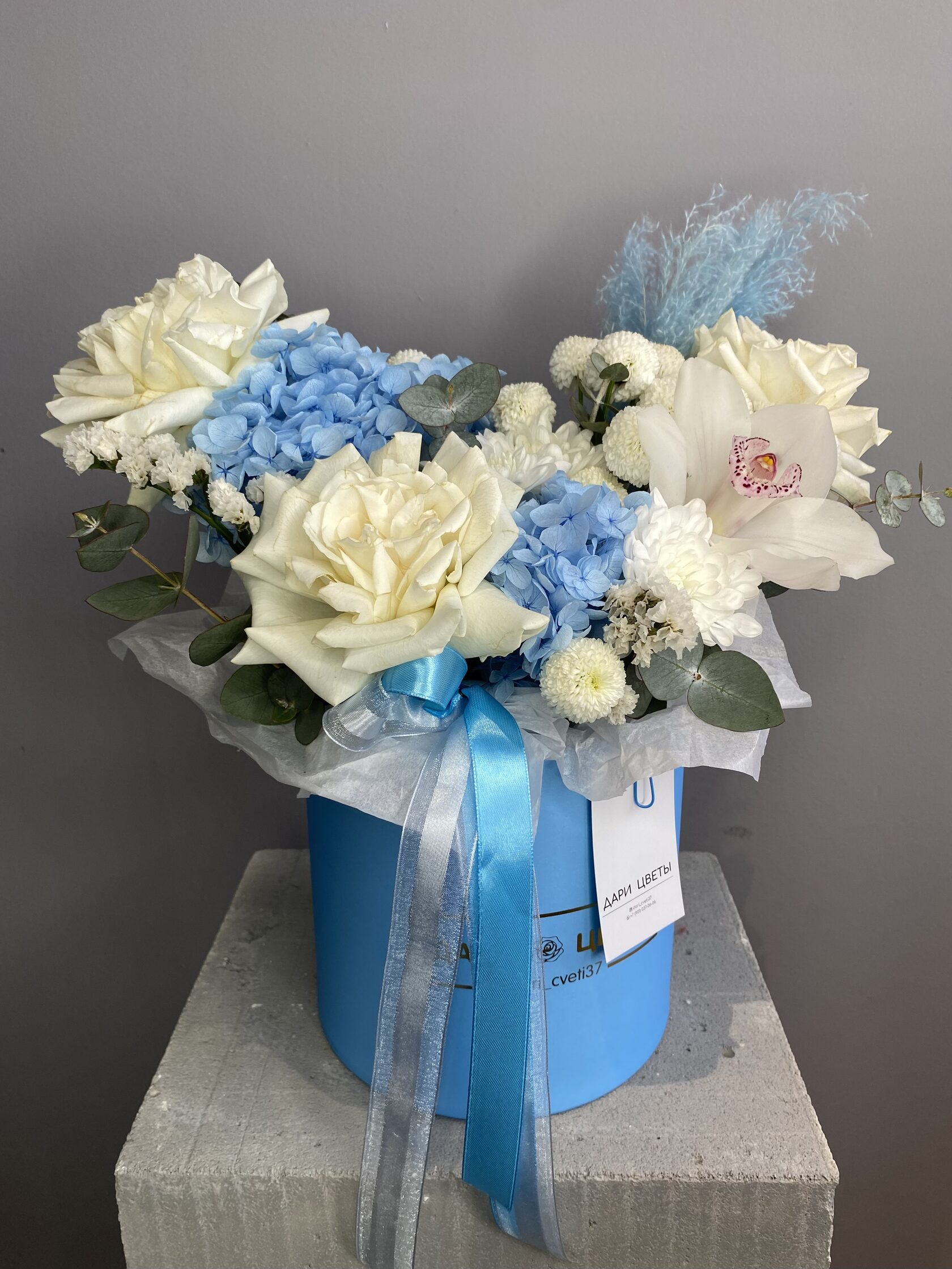 Коробка с французскими розами№117