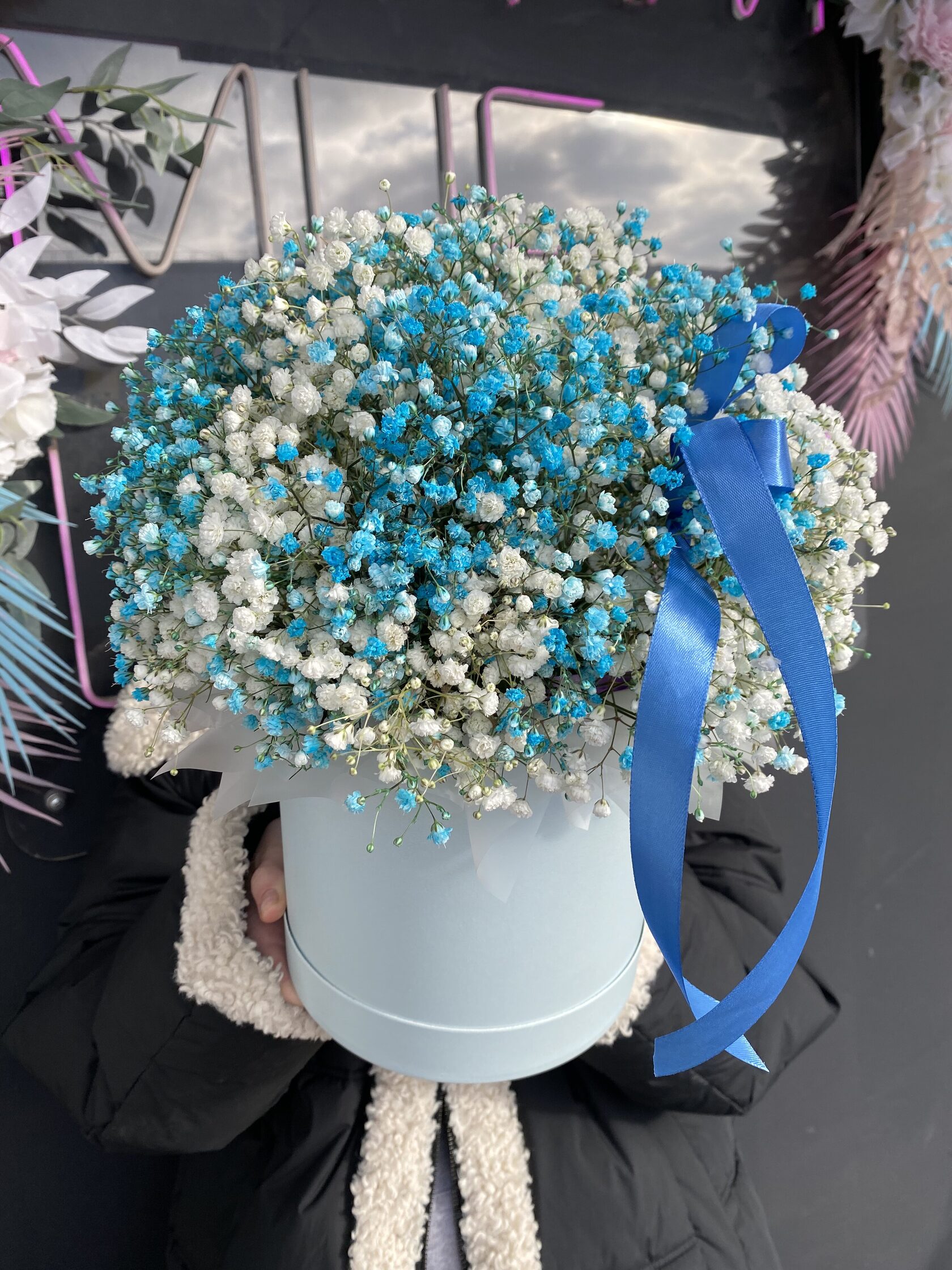 Коробочка с гипсофилой №97