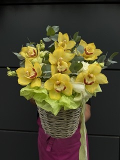 Корзина с орхидеями №7