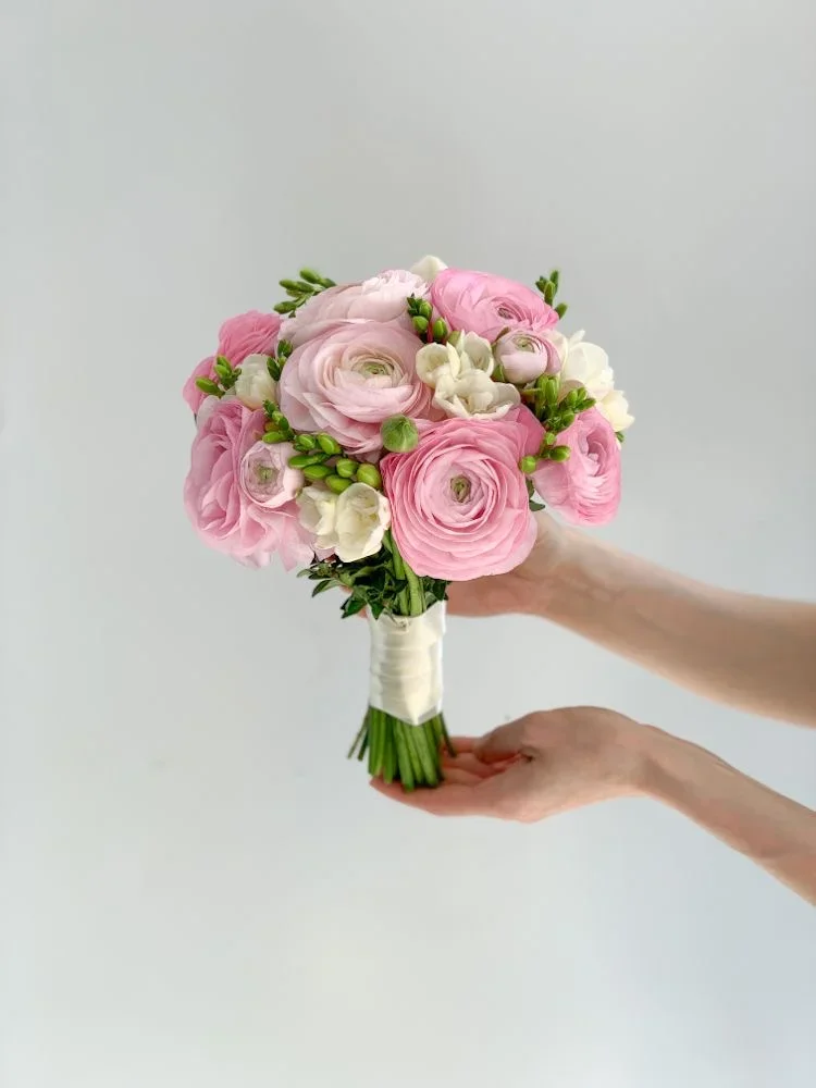 Свадебный букет  с ранункулюсами №89