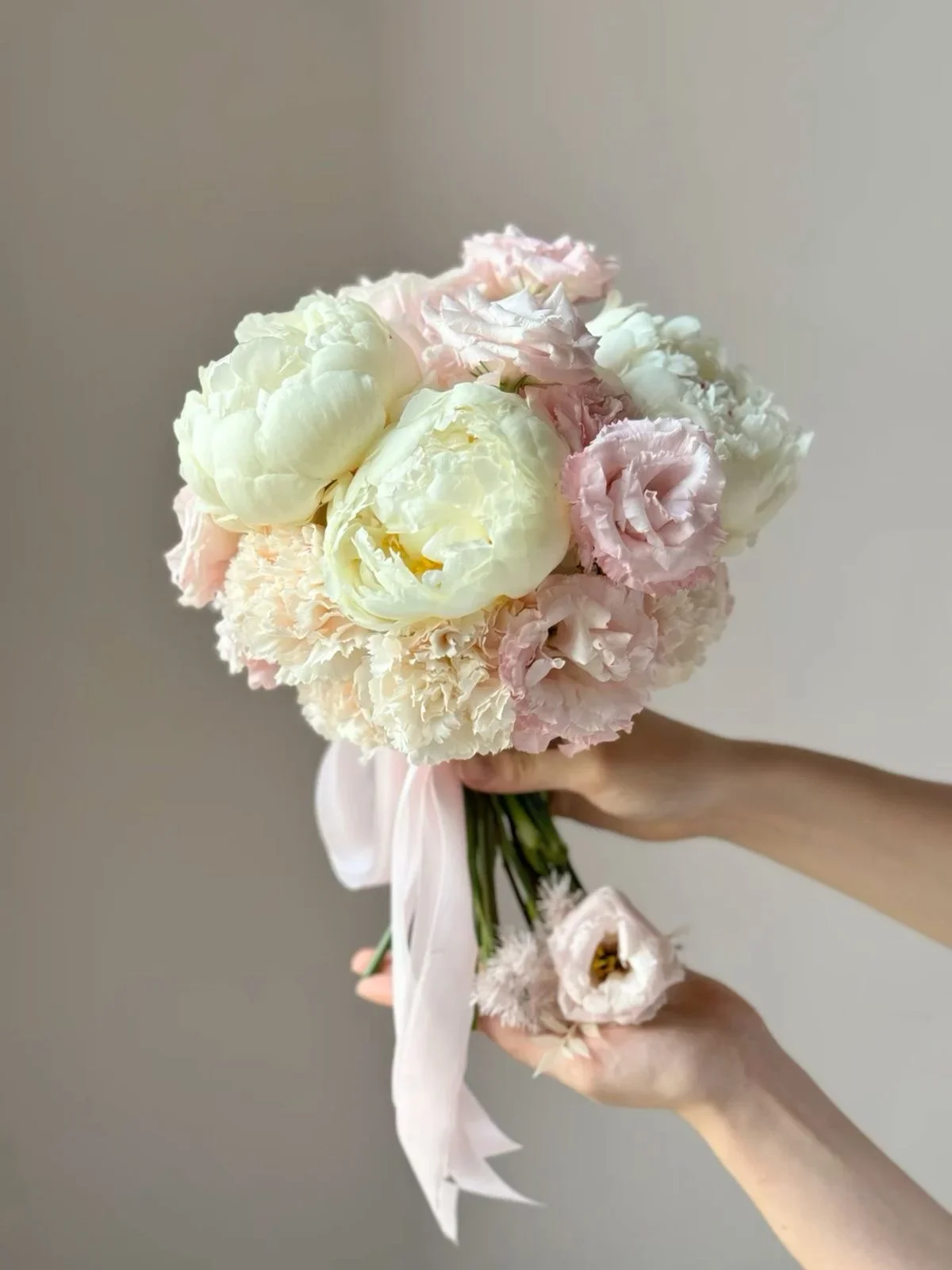 Свадебный букет с пионами №83