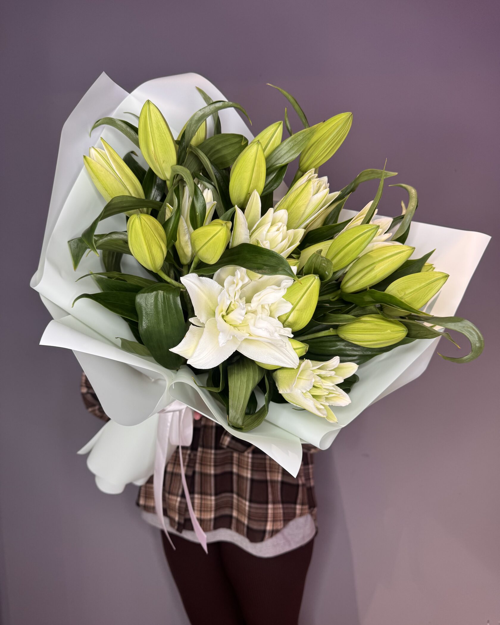 Монобукет из лилий №177