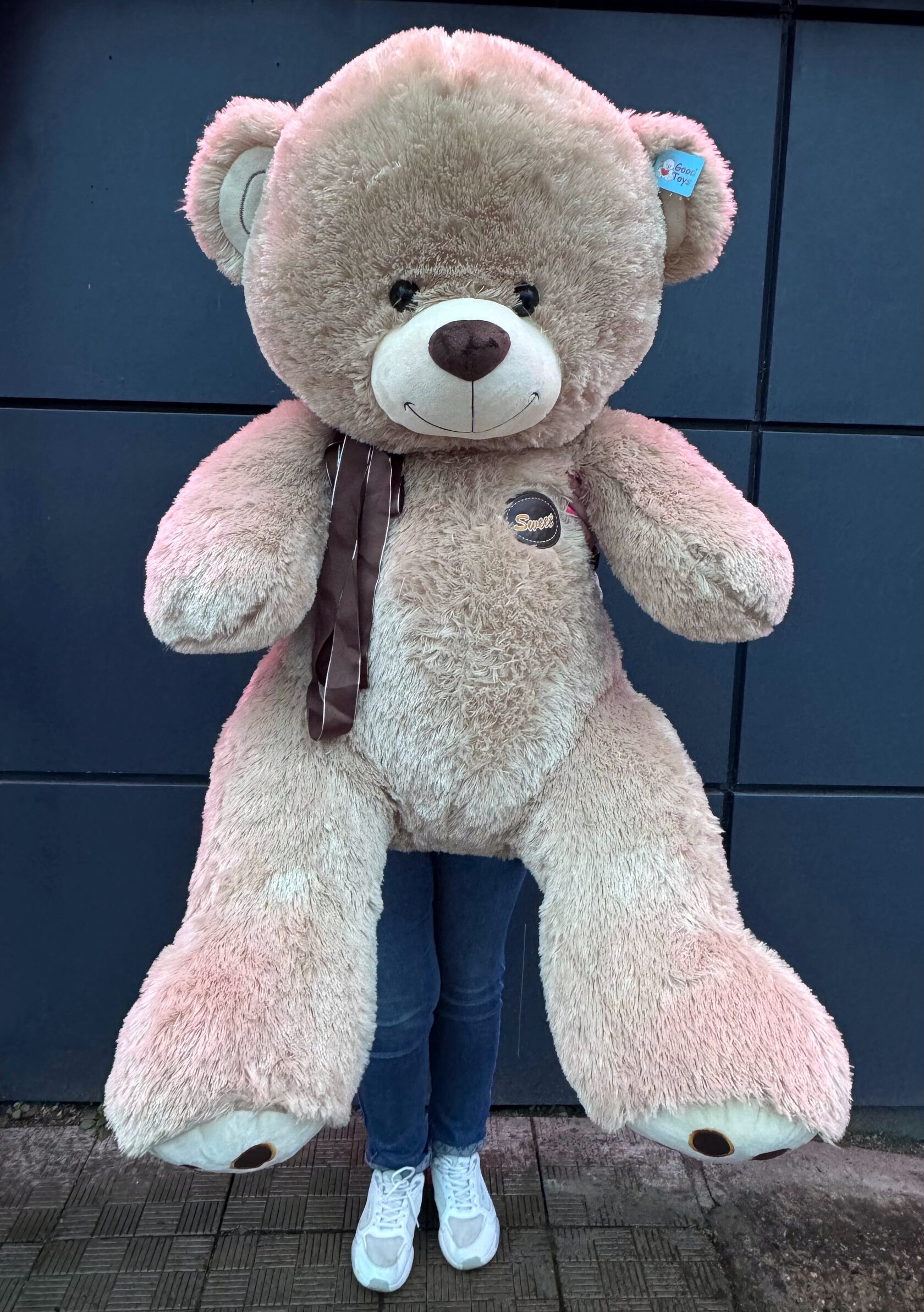 Мягкая игрушка медведь бежевый 150 см №1