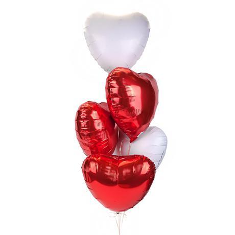 Набор из 5 шаров-сердечек №5