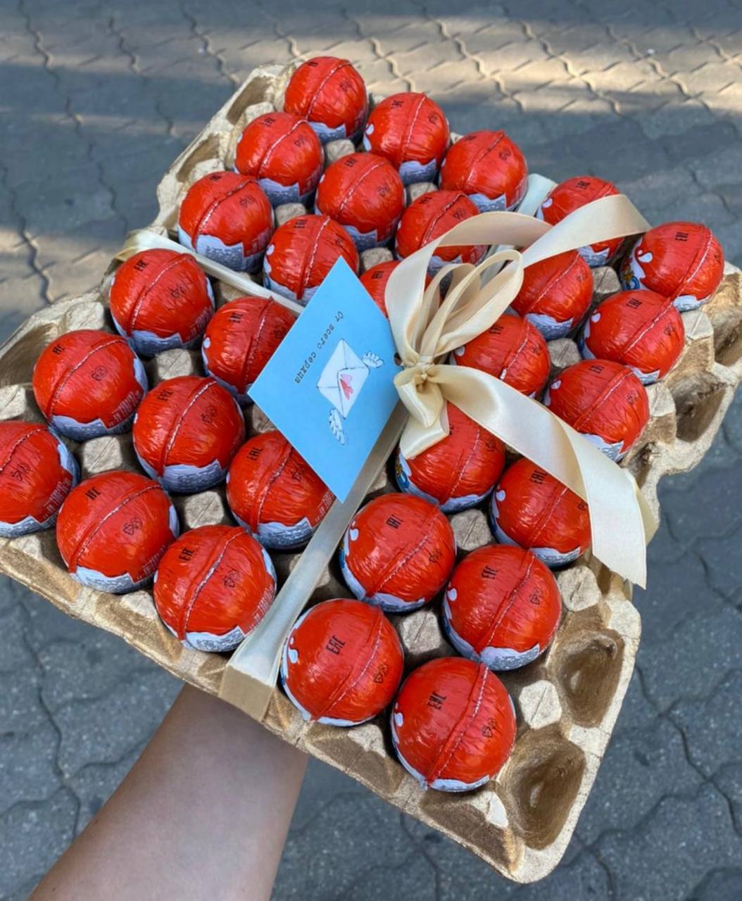 Сладкая коробка: набор из шоколадных яиц №34