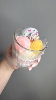 Свеча со вкусом макарунс и пончиков №7