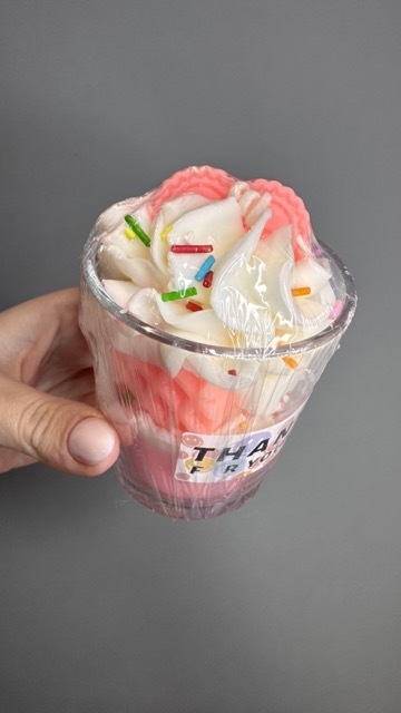 Свеча со вкусом сливочного мороженого №1